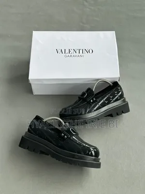 Valentino Moccassin Grosse Semelle Authentique Original Quali