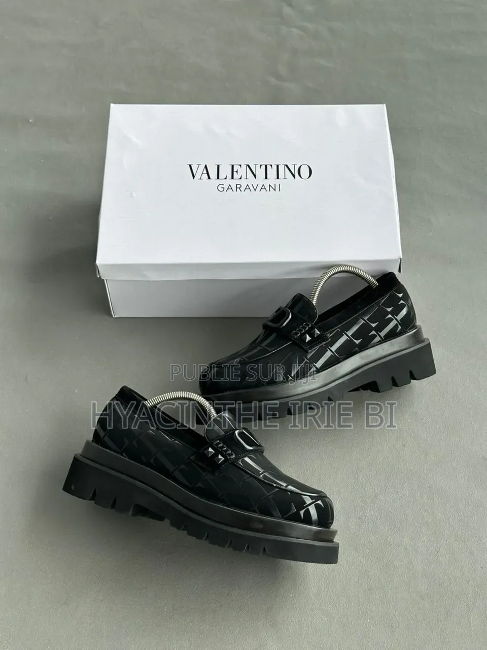  Valentino Moccassin Grosse Semelle Authentique Original Quali