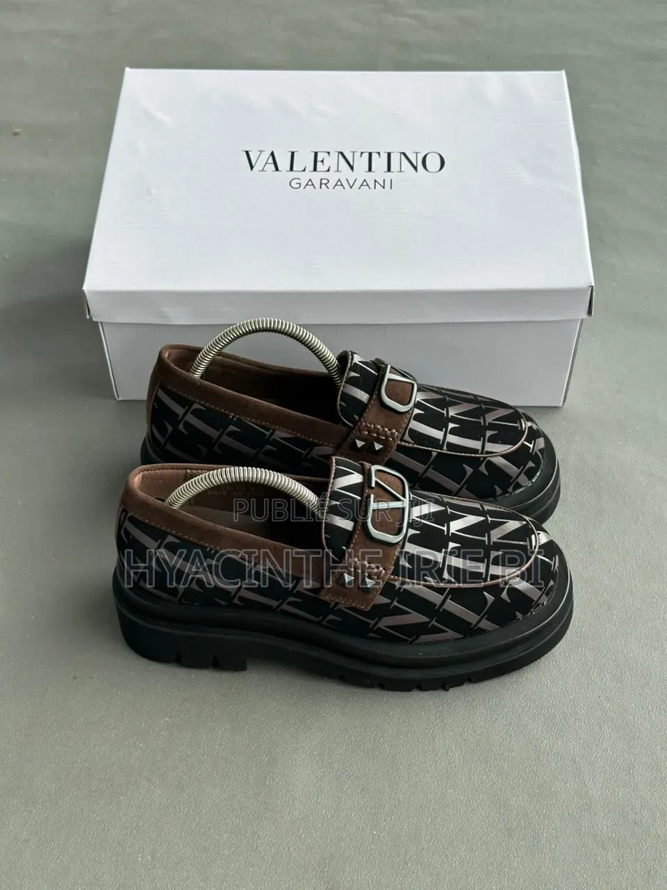  Valentino Moccassin Grosse Semelle Authentique Original Quali