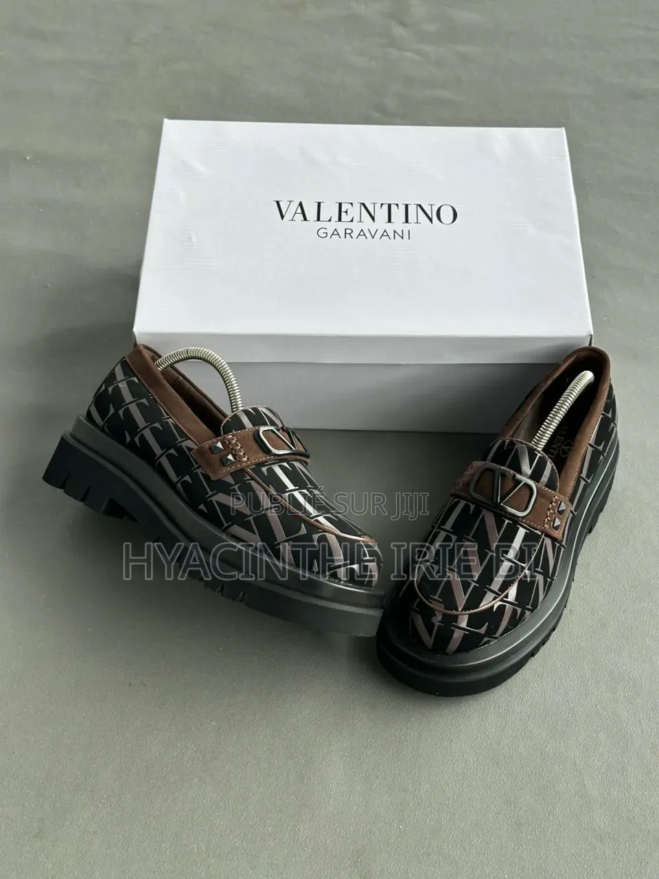  Valentino Moccassin Grosse Semelle Authentique Original Quali