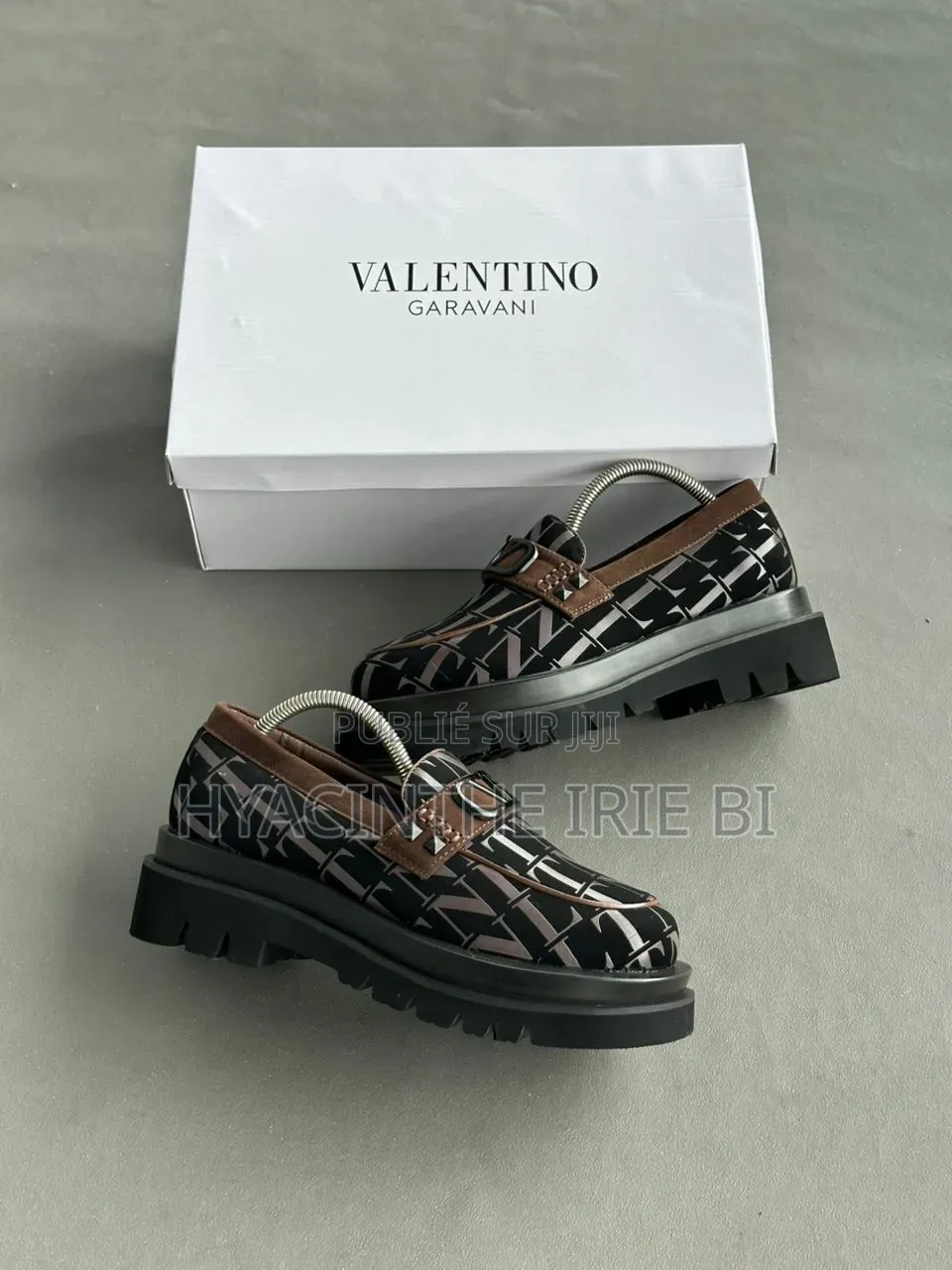  Valentino Moccassin Grosse Semelle Authentique Original Quali