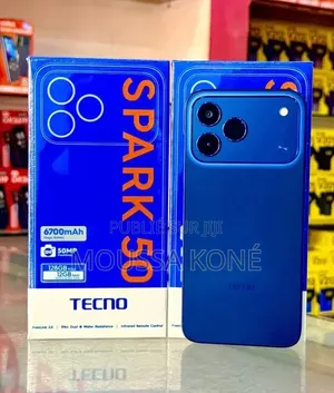 Nouveau Tecno Spark 50 128 GB Argenté