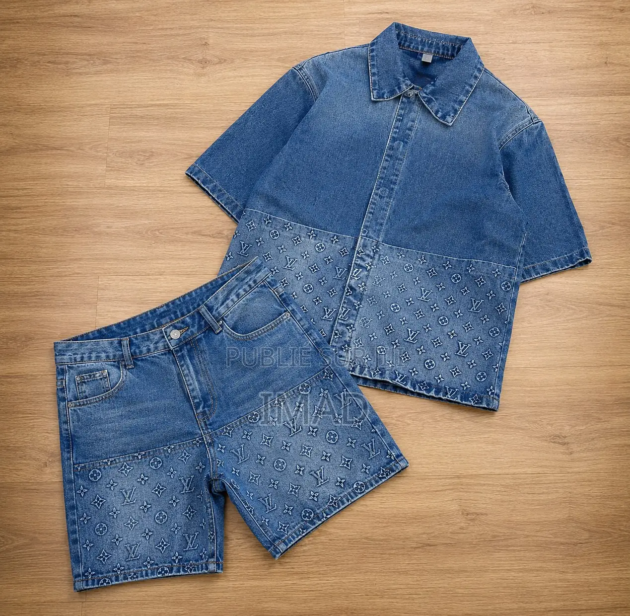 Ensemble en Jean Style Monogramme De Luxe
