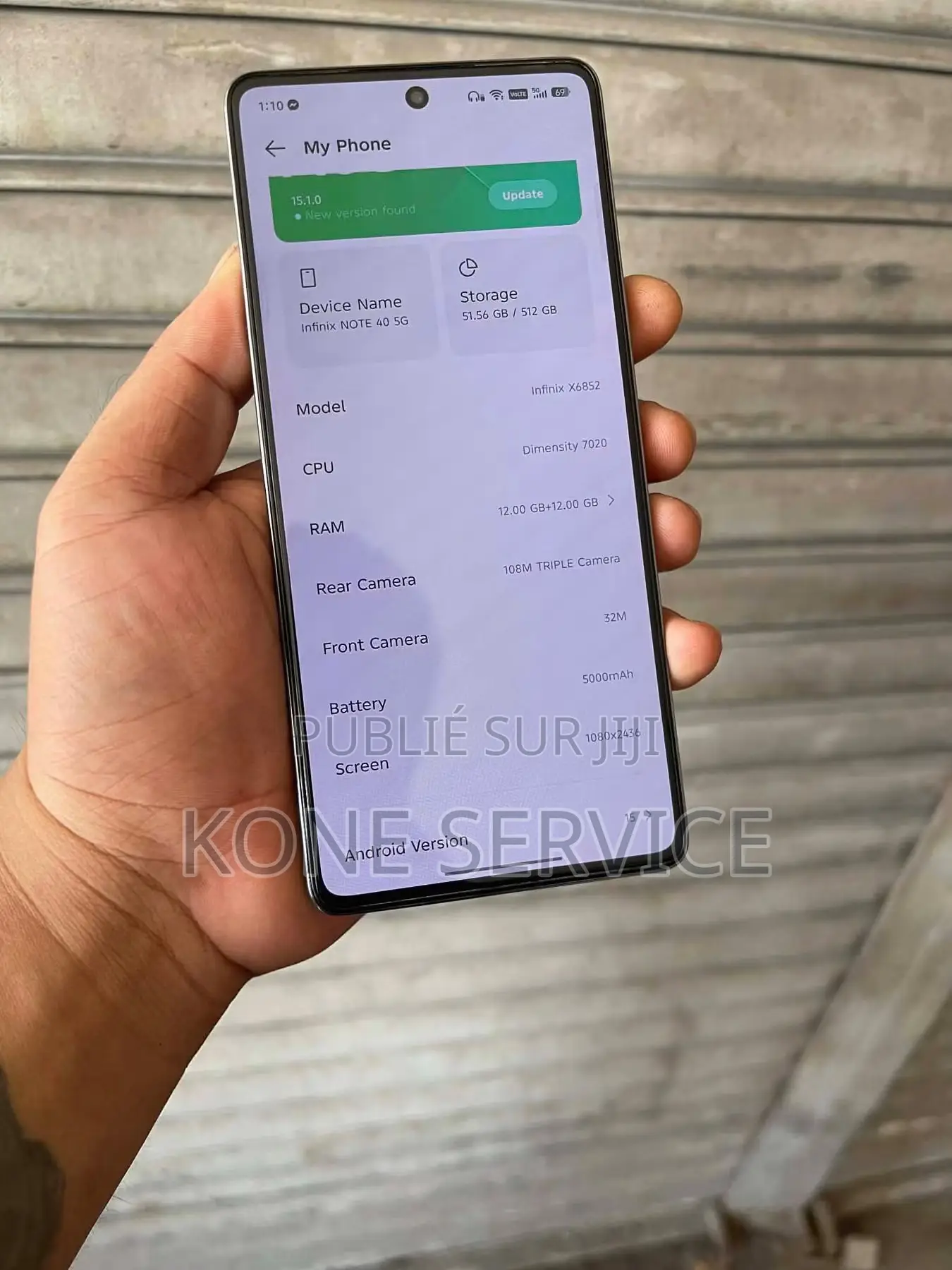 Nouveau Infinix Note 40 Pro 5G 256 GB Gris