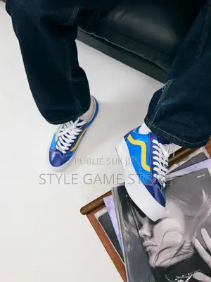 Vans Lx Old Skool 36 en Cuir Verni Bleu