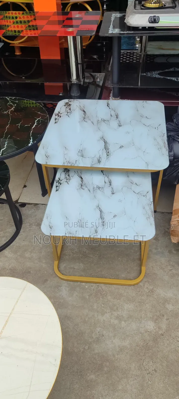 Table Basse Centrale Marbre
