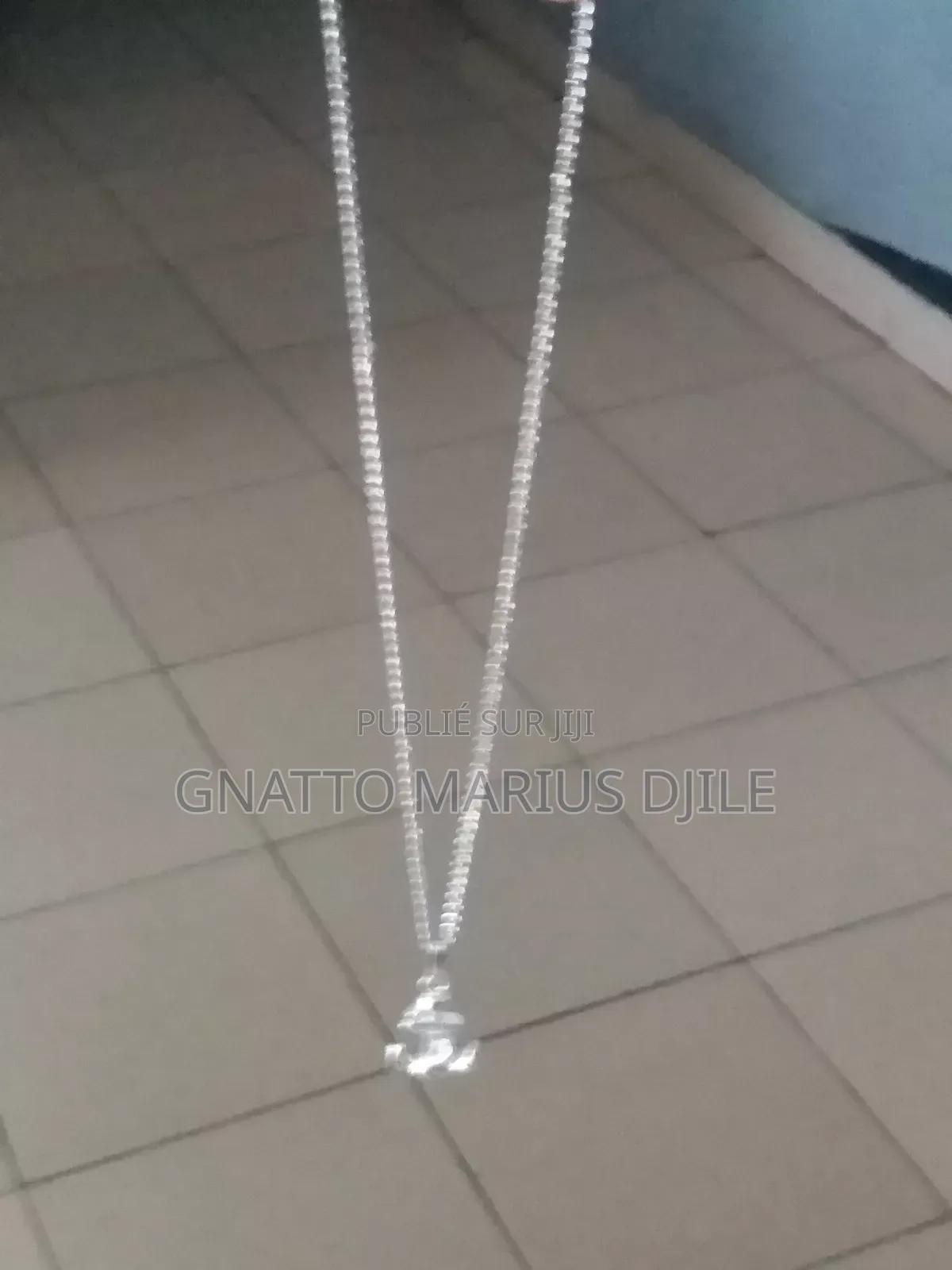 Chaînon en Argent Blanc Médaille Navire