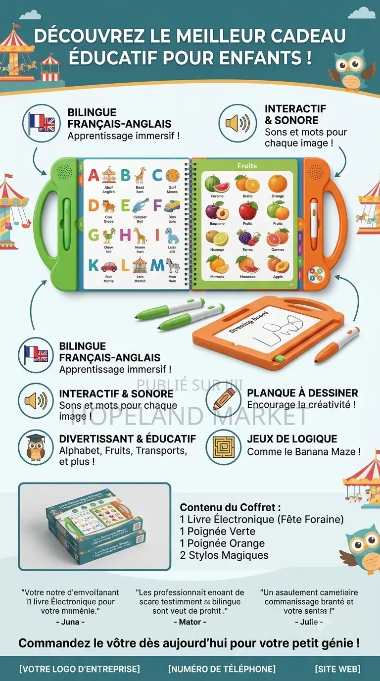 Livre Éducatif Électrique
