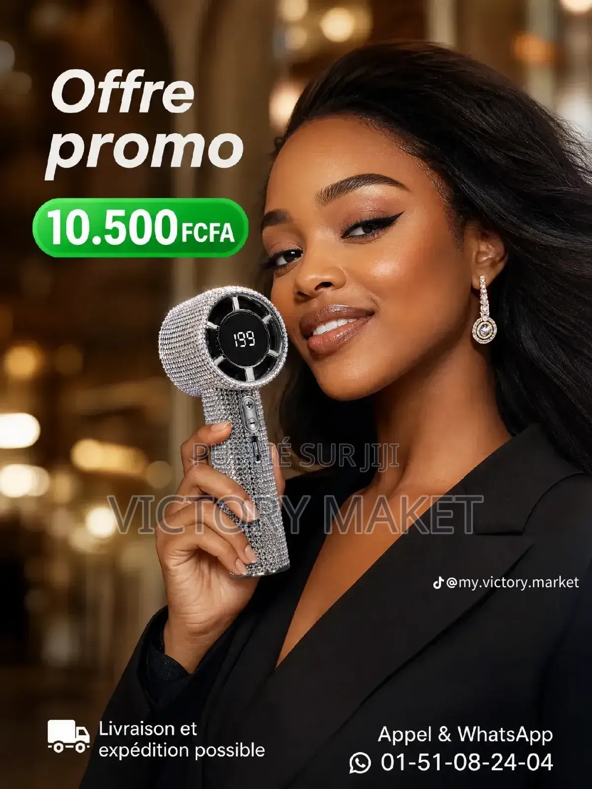 Mini Ventilateur Usb Rechargeable Duré 4h Port Rechargeable Portable