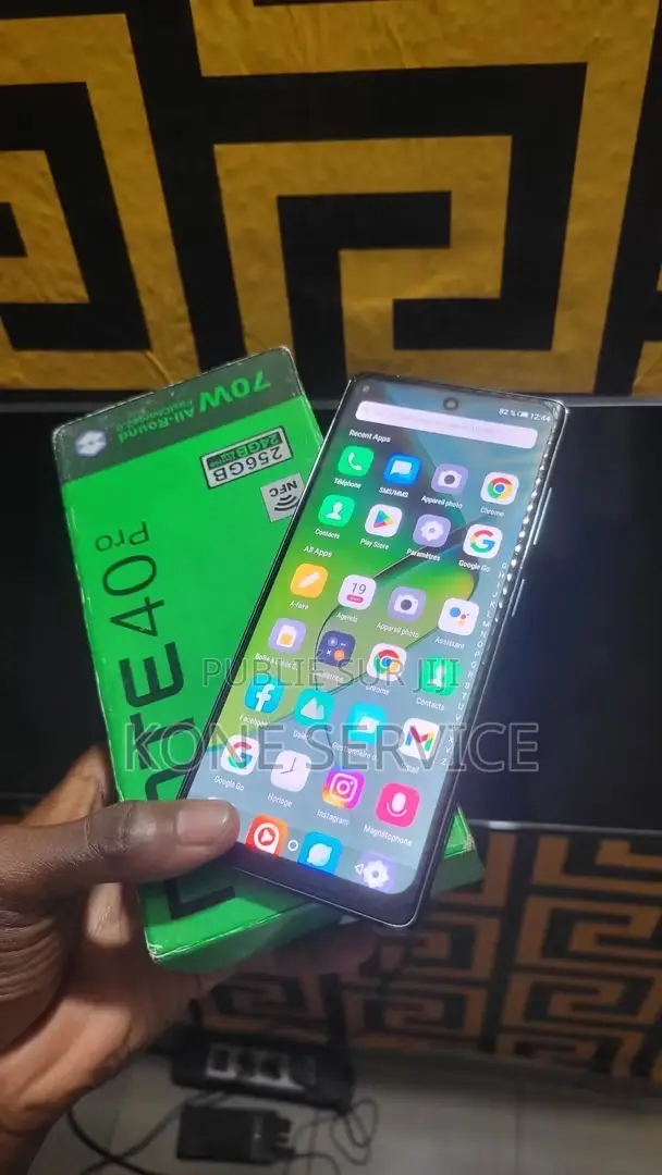 Nouveau Infinix Note 40 Pro 256 GB Noir