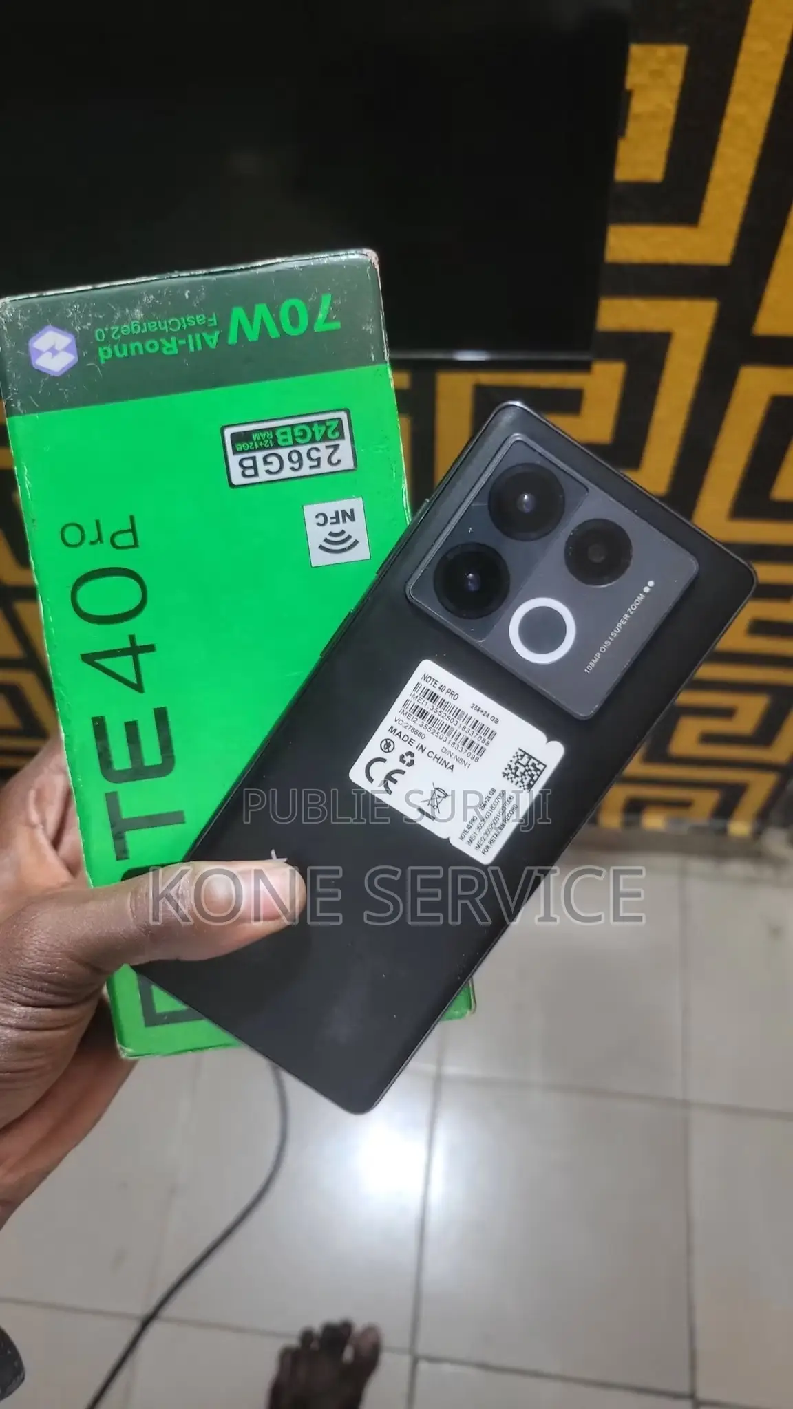 Nouveau Infinix Note 40 Pro 256 GB Noir