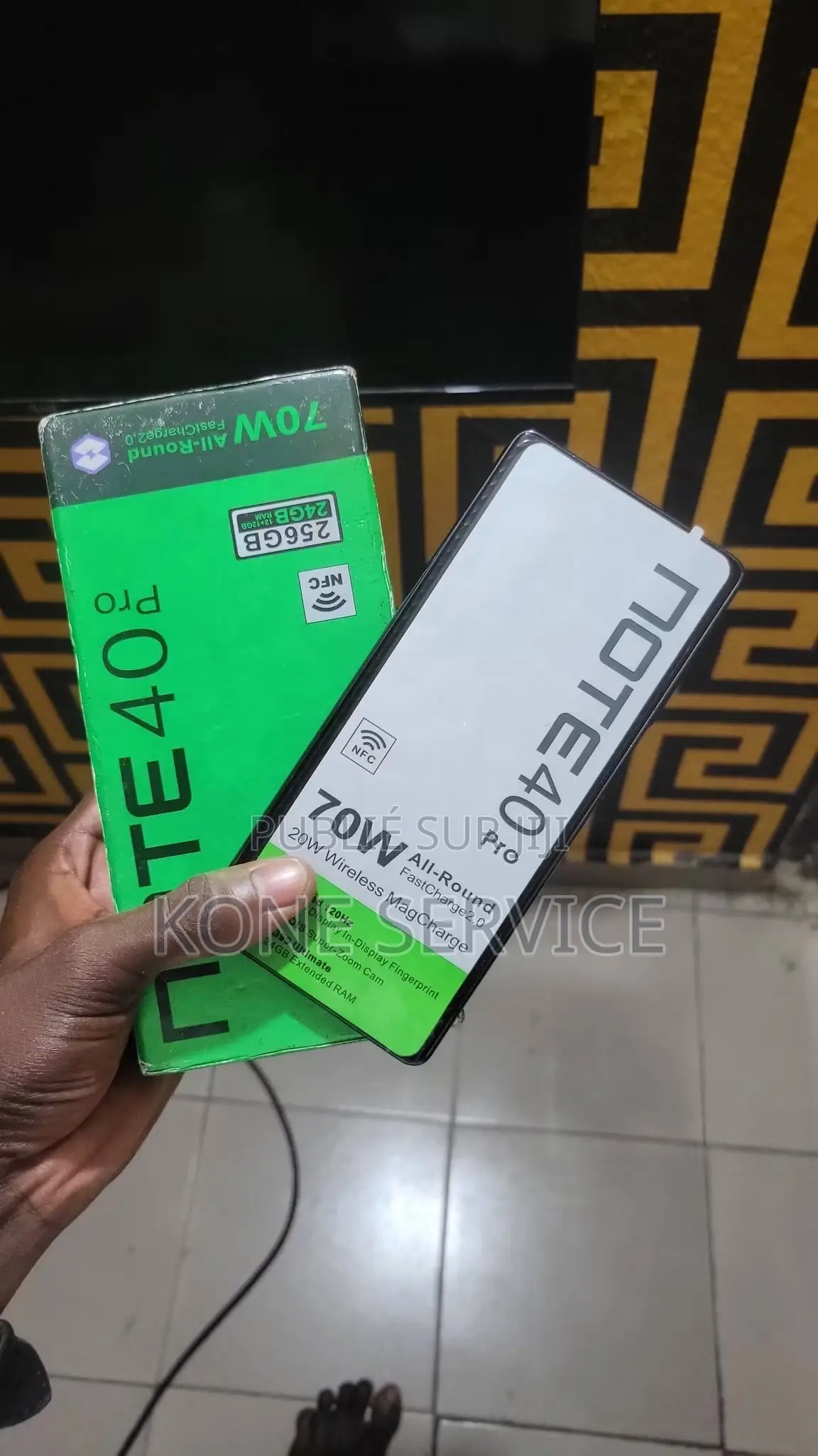 Nouveau Infinix Note 40 Pro 256 GB Noir