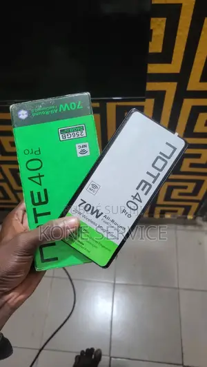 Nouveau Infinix Note 40 Pro 256 GB Noir