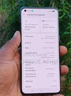 Nouveau Oppo Find X5 256 GB Blanc
