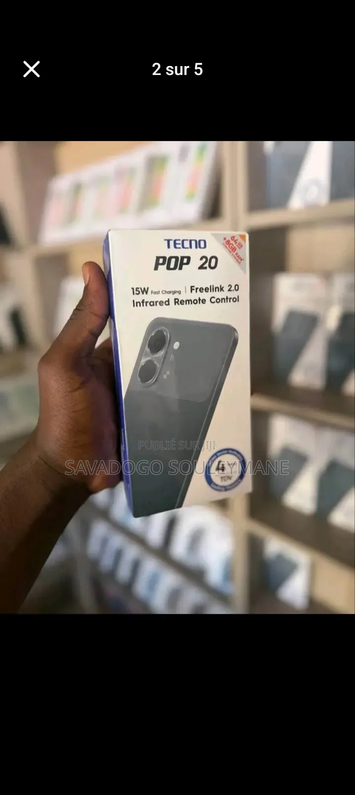 Nouveau Tecno Pop 10 Pro 128 GB Blanc
