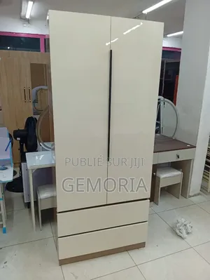 Armoire-Penderie 2 Portes Avec 2 Tiroirs