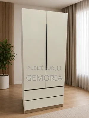 Armoire-Penderie 2 Portes Avec 2 Tiroirs