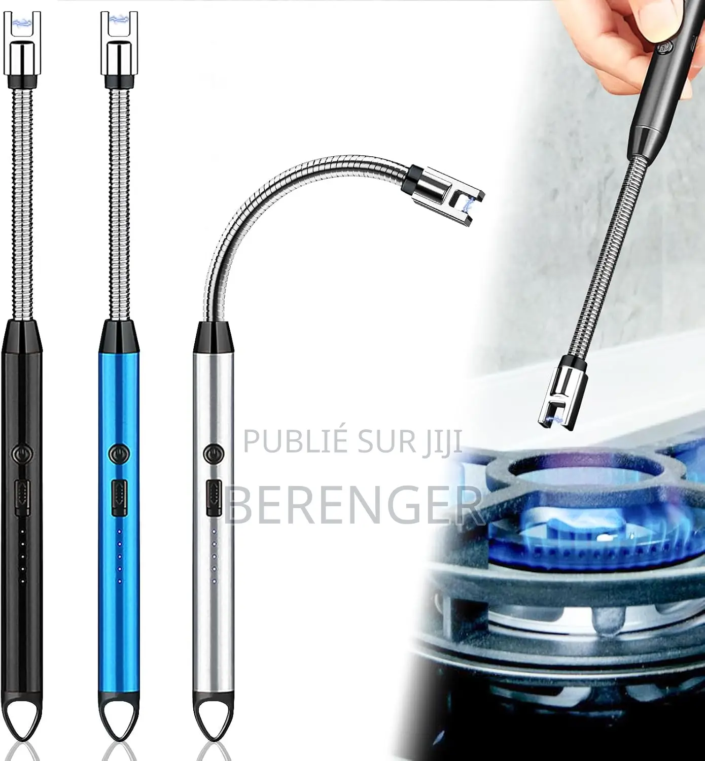 Lot De 3 Briquets À Arc Électrique Long - Briquet Électrique