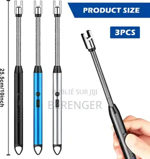 Lot De 3 Briquets À Arc Électrique Long - Briquet Électrique