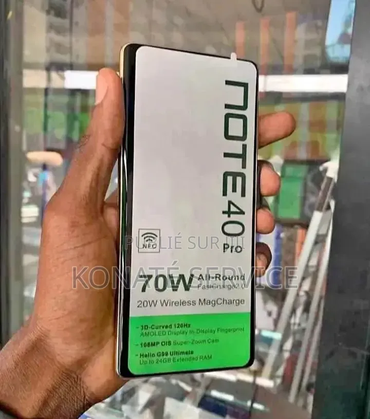 Nouveau Infinix Note 40 Pro 256 GB Jaune