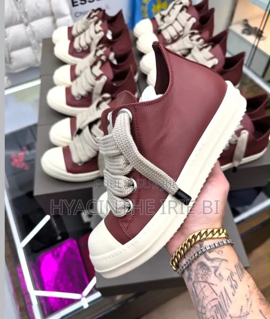 Rick Owens Matiere Cuir Authentique Original Qualite Irréproc