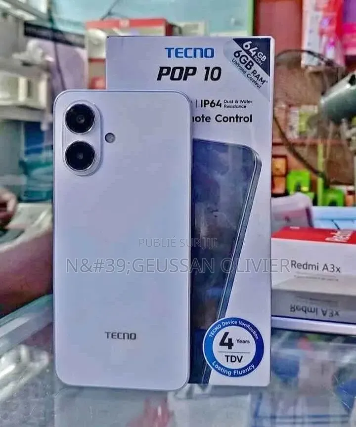 Nouveau Tecno Pop 10 64 GB Blanc