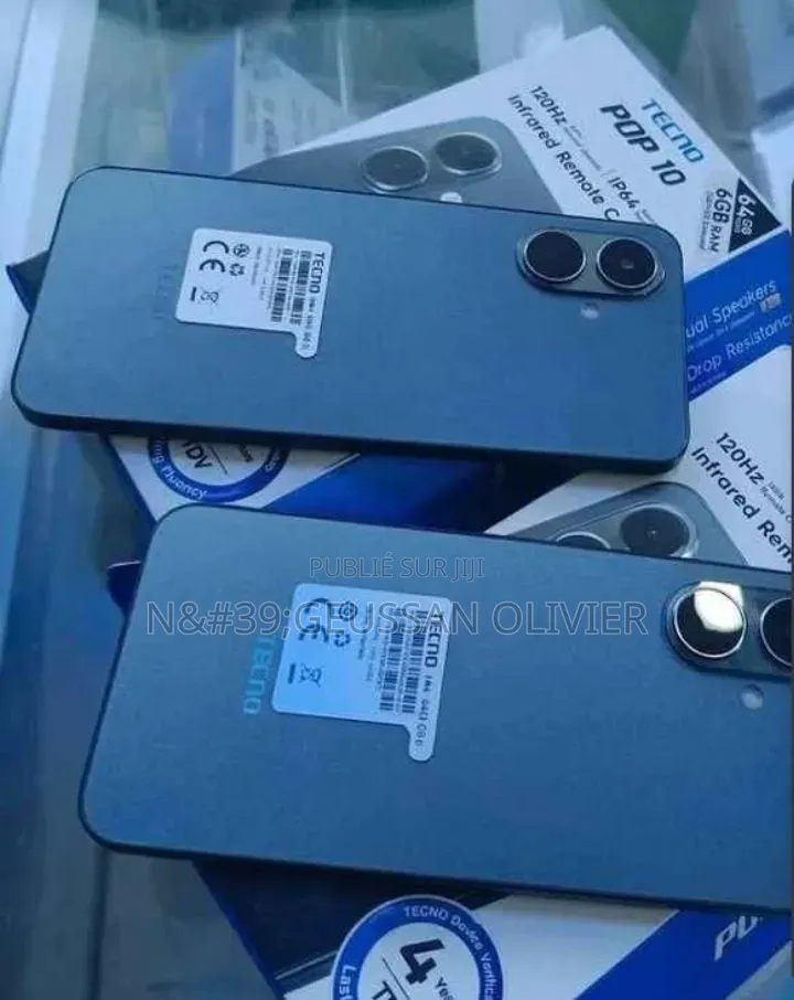 Nouveau Tecno Pop 10 64 GB Blanc