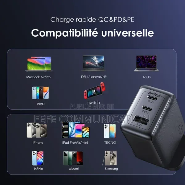 Oraimo Hypergan 65 - Kit De Chargeur Rapide 65w