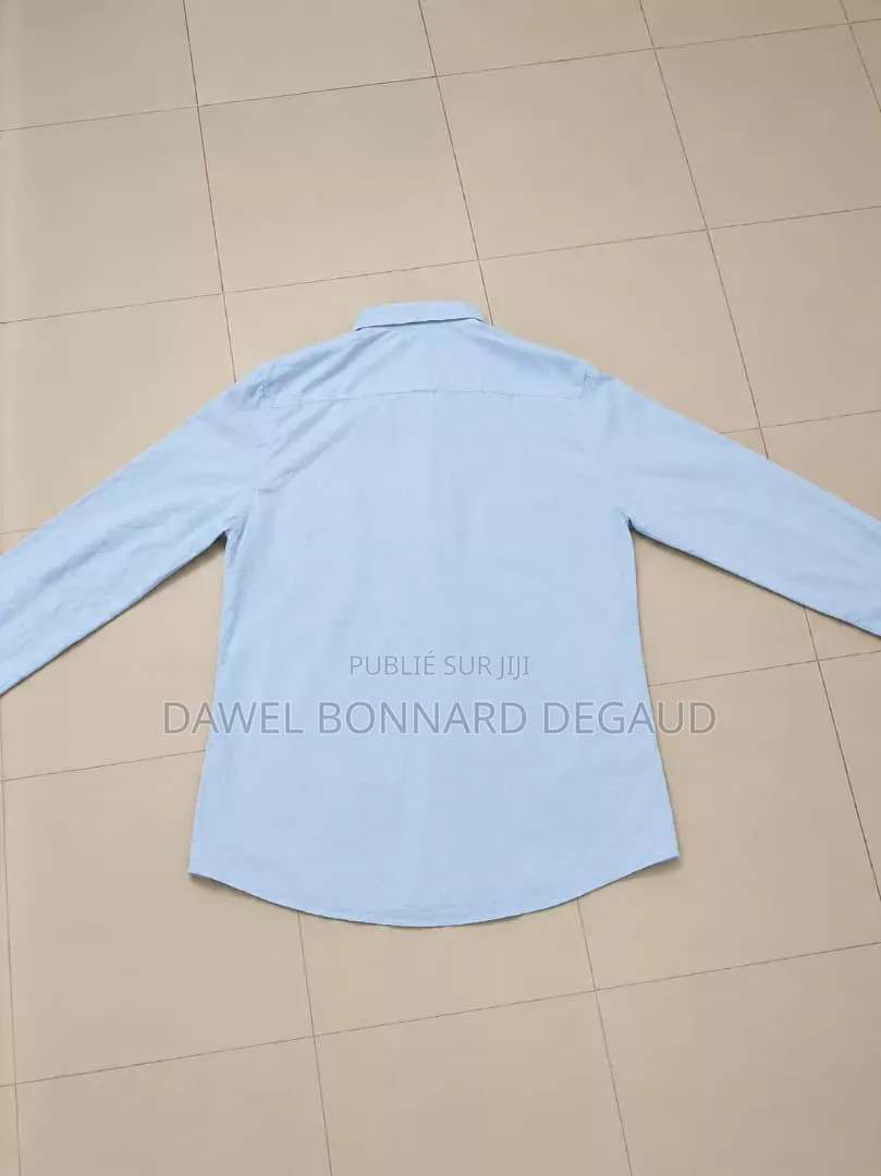 Chemise Homme Bleu Ciel Manches Longues Très Bon État