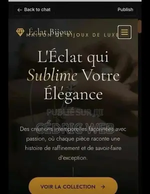 Création De Site Internet, Whatsapp Intégré, À Partir De 30 000 Fcfa