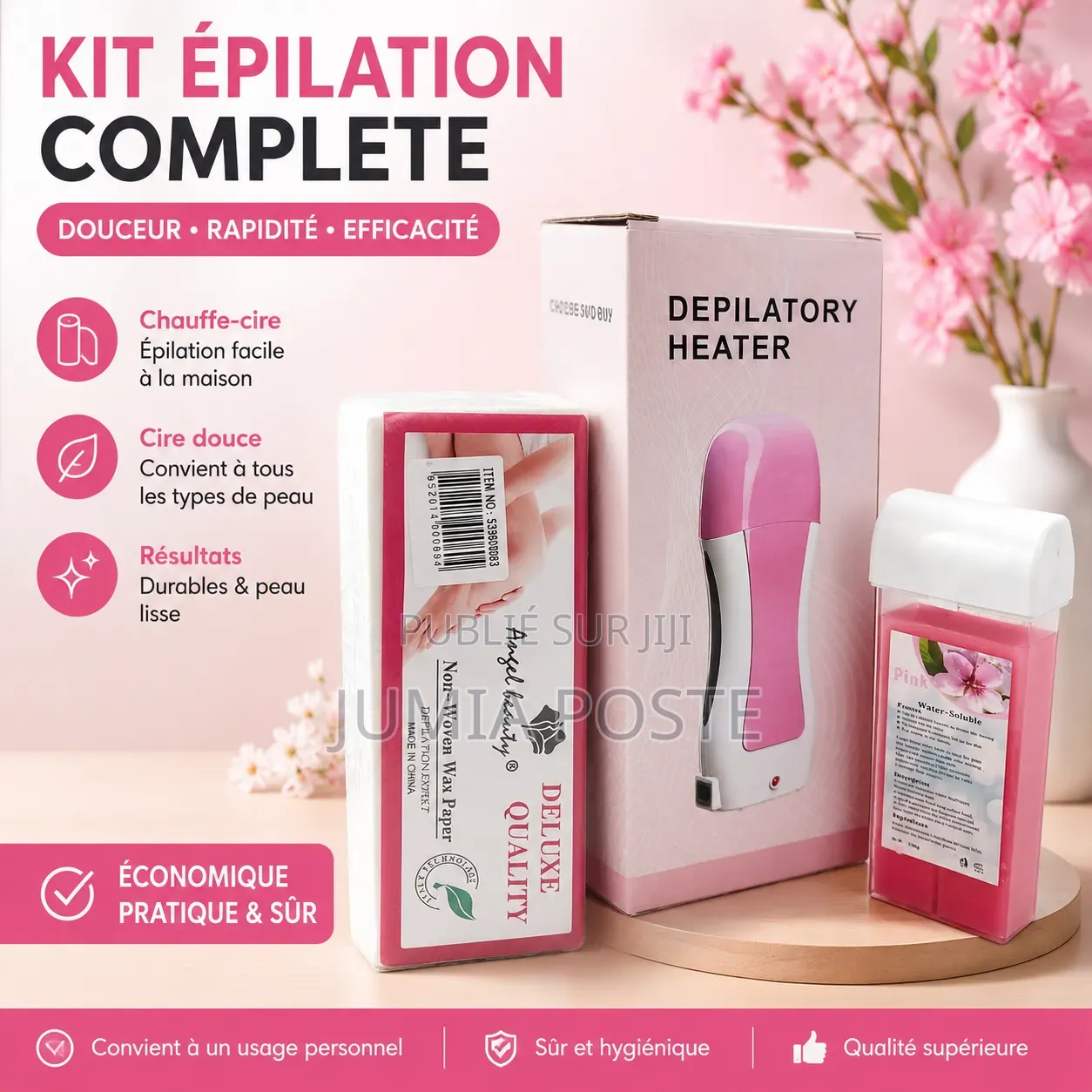 Kit d'Épilation Complet À La Cire