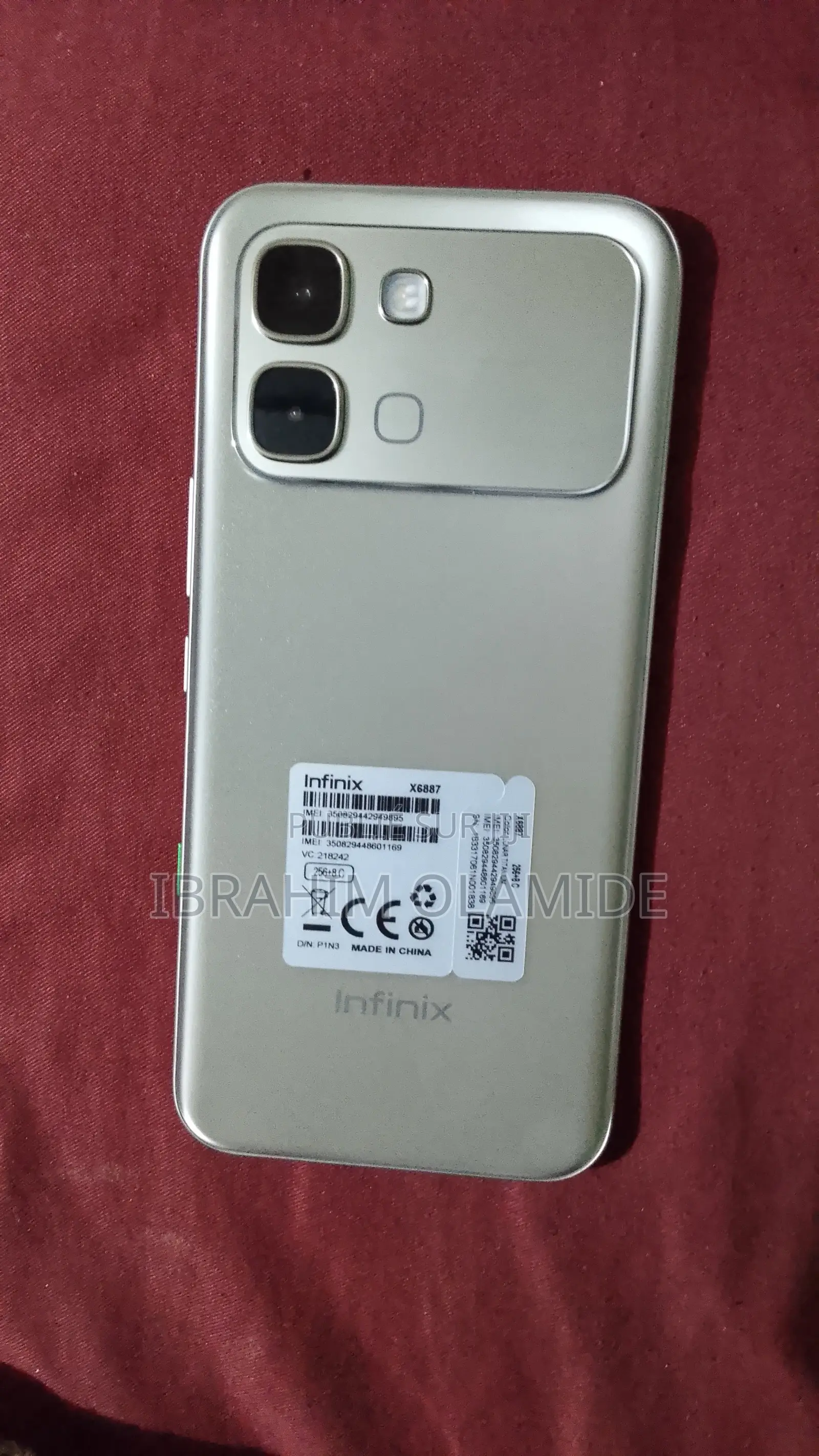 Nouveau Infinix Note Edge 256 GB Gris
