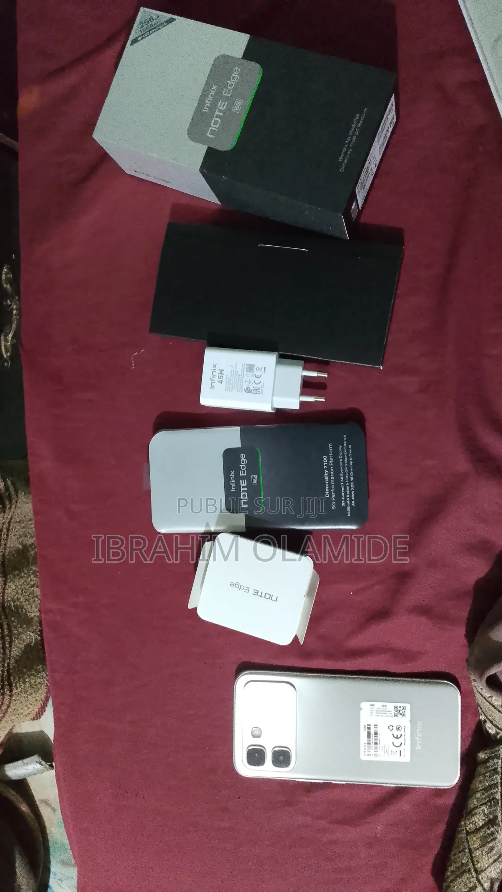 Nouveau Infinix Note Edge 256 GB Gris