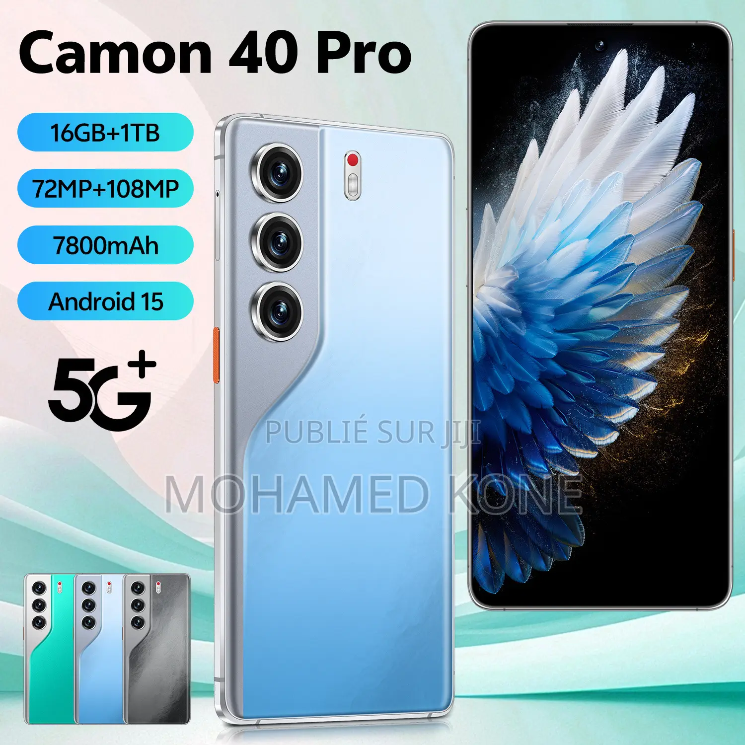 Nouveau Tecno Camon 40 128 GB Blanc