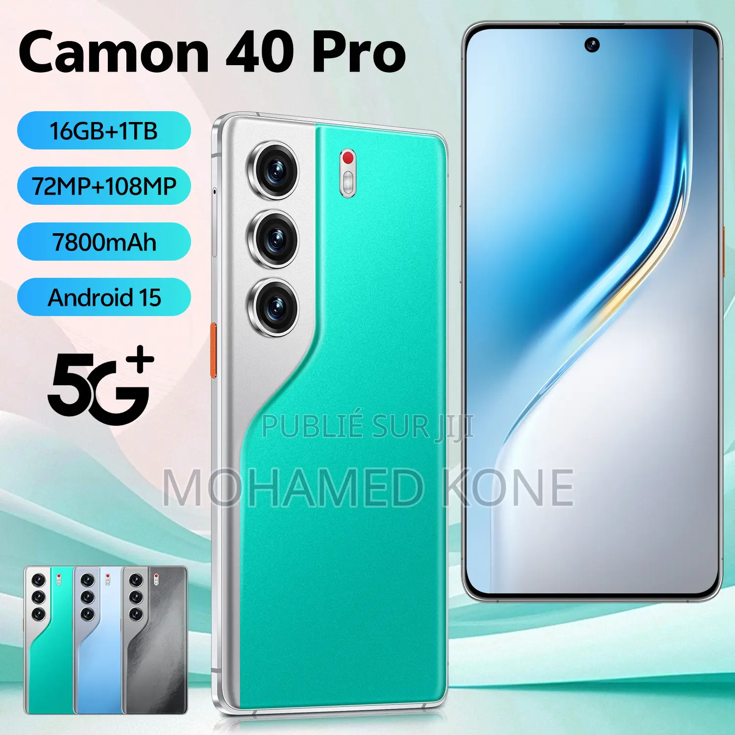 Nouveau Tecno Camon 40 128 GB Blanc