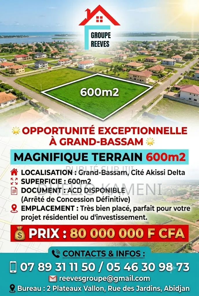 Opportunités Foncier À Grand Bassam