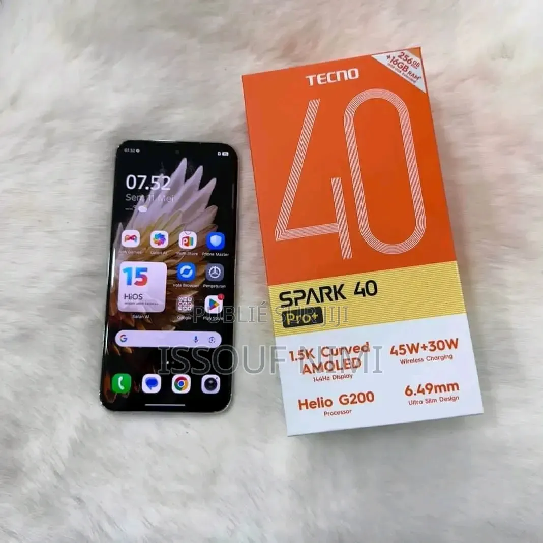 Nouveau Tecno Spark 40 Pro+ 256 GB Autre