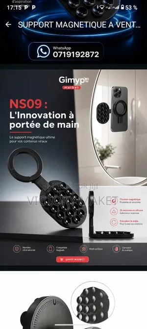 Supports Magnétique D'une Rotation De 360 Degré Symbolique Et Peux Col