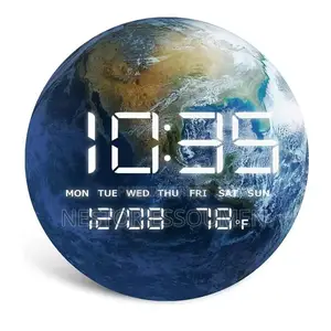 Horloge Murale Led Lune – Élégance Et Technologie Réunies !