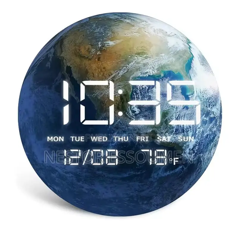 Horloge Murale Led Lune – Élégance Et Technologie Réunies !
