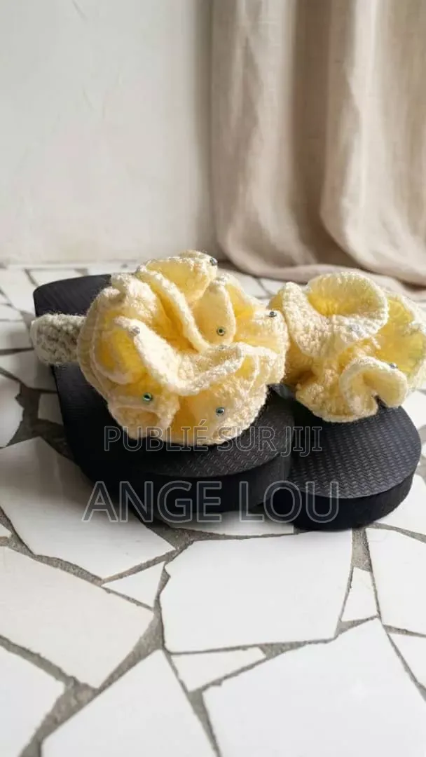 Sandales a Fleur -Collection Crochet Fait Main