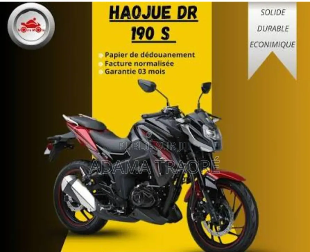 Nouveau Haojue DR190S 2024 Noir