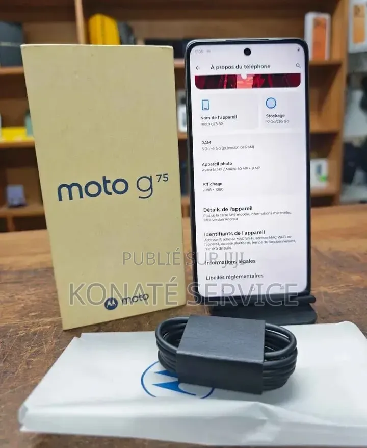 Nouveau Motorola Moto G75 256 GB Noir