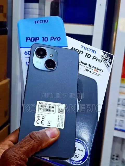 Nouveau Tecno Pop 10 128 GB Argenté