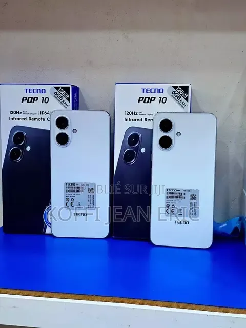 Nouveau Tecno Pop 10 64 GB Argenté