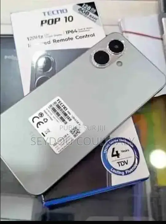 Nouveau Tecno Pop 10 64 GB Blanc