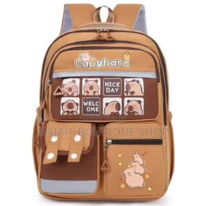 Sac À Dos Scolaire Capybara De Style « Kawaii