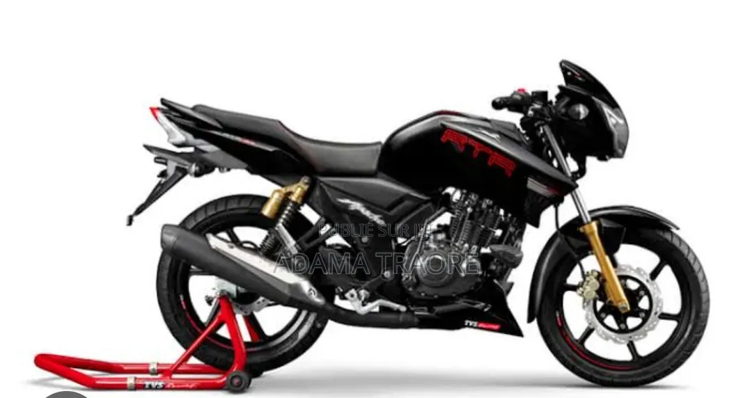 Nouveau TVS Apache 180 RTR 2024 Noir