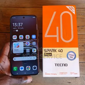 Nouveau Tecno Spark 40 Pro+ 256 GB Noir