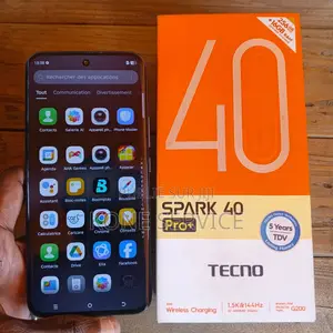 Nouveau Tecno Spark 40 Pro+ 256 GB Noir